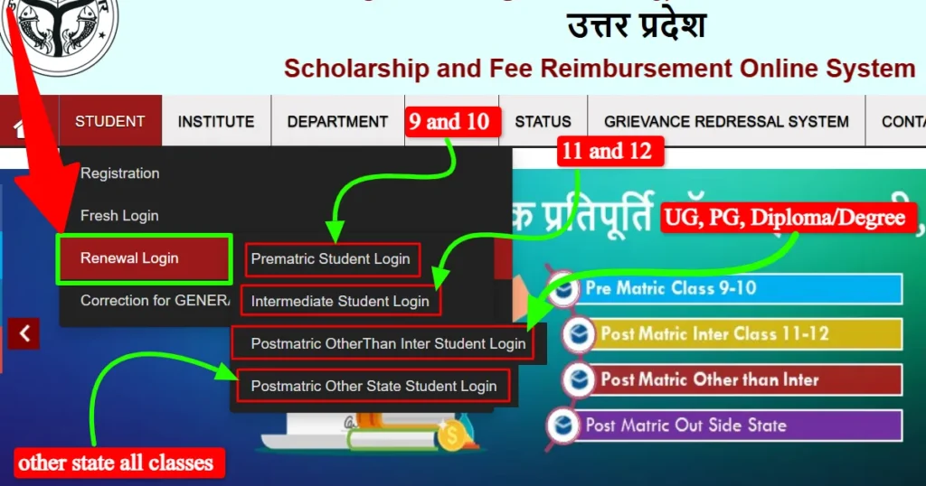 Renewal Login Student